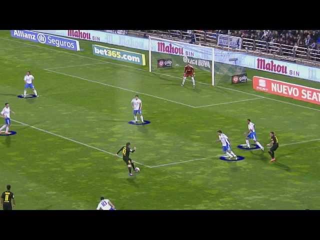 Lionel Messi Amazing Pass Vs Real Zaragoza 2012