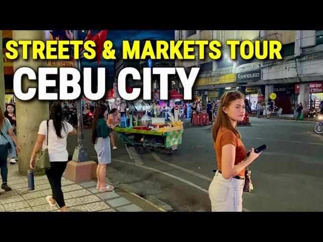 CEBU, PHILIPPINES Virtual Tour  Walking from Carbon Food Market to Colon Street in Cebu City