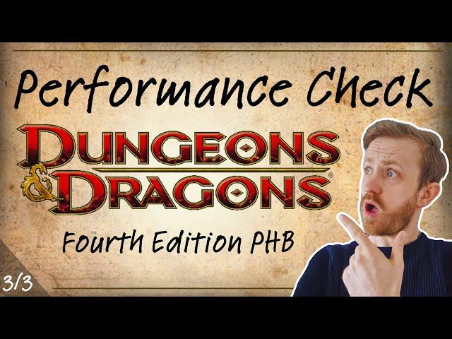 Performance Check - D&D 4e - Part 3