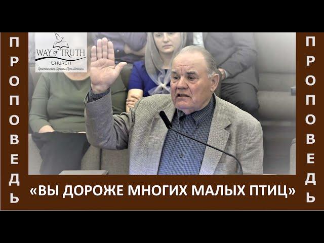 Проповедь "Вы дороже многих малых птиц" - Церковь "Путь Истины" - Апрель, 2021