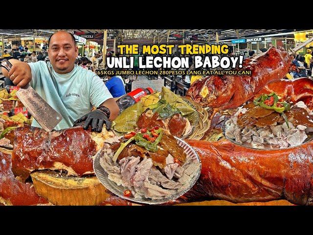 65Kgs JUMBO LECHON, 280Pesos Lang! Most TRENDING na "UNLI LECHON EAT ALL YOU CAN!" sa CEBU CITY!