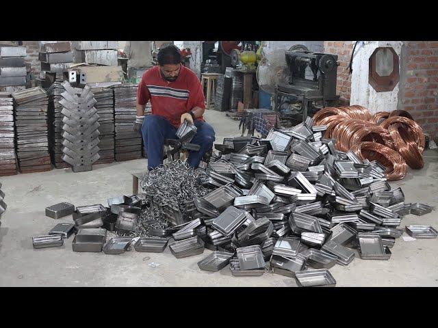 Amazing Process of Making Metal Switch Box | Factory Mass Production