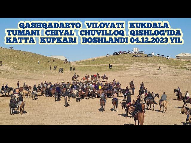 QASHQADARYO VILOYATI KUKDALA TUMANI CHIYAL CHUVILLOQ QISHLOG'IDA KATTA KUPKARI BOSHLANDI 04.12 2023