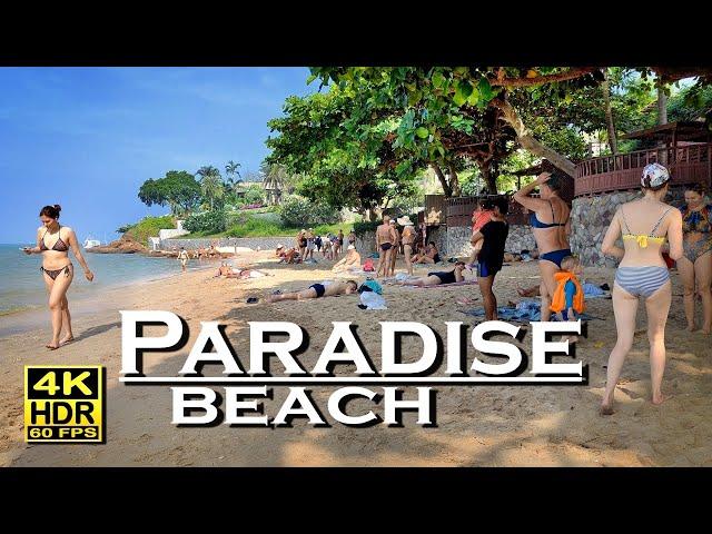 Paradise Beach Walk Pattaya Phra Tamnak  4K 60fps HDR Dolby Atmos  Walking Tour  Thailand 