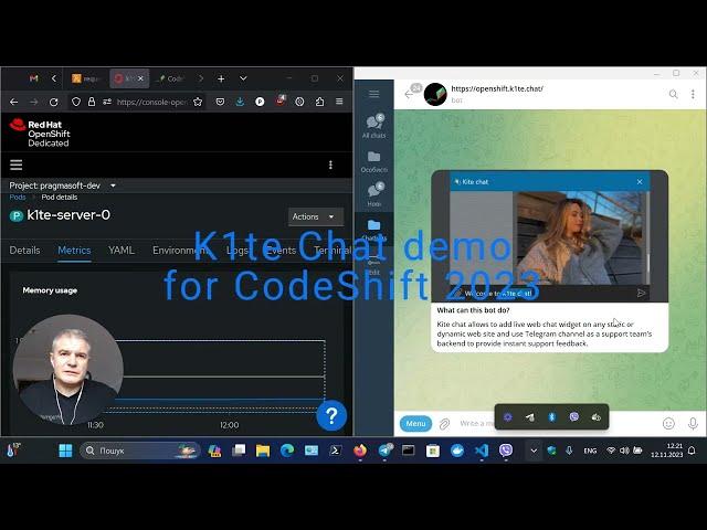 K1te Chat demo for CodeShift 2023