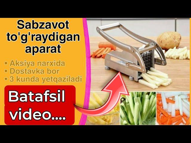 Sabzi to'g'raydigan aparat - sabzavot maydalagich | Dostavka bor | Sabzavot to'g'raydigan aparat