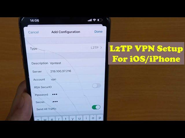 How To Setup L2TP VPN For iPhone For Free | Free Unlimited VPN without any ADS