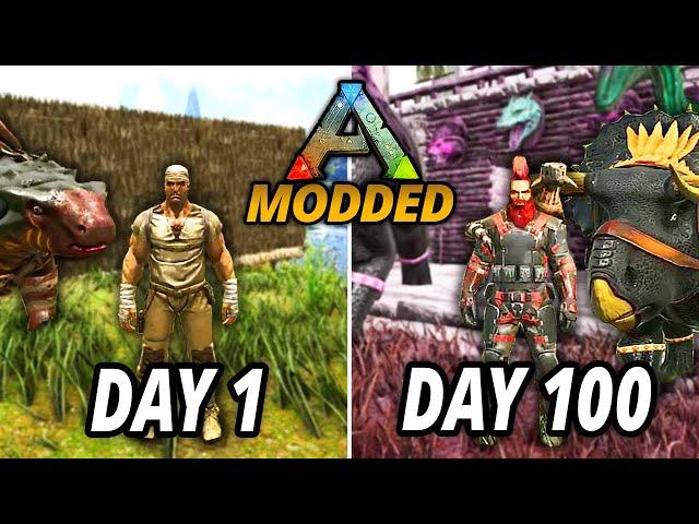 I Spent 100 Days in ARK Modded with New Dinosaurs [Dramatised Story]