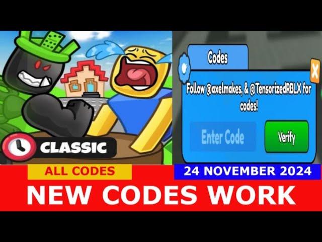 *NEW CODES* [CLASSIC UPDATE] Arm Wrestle Simulator ROBLOX | ALL CODES | NOVEMBER 24, 2024