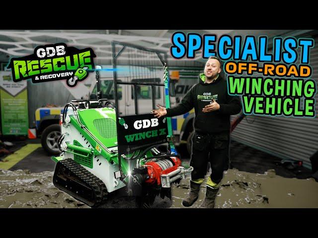 GDB WINCH X - TRACKED OFF ROAD WINCHING MACHINE - 4x4 FAIL!