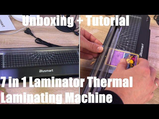 7 in 1 Laminator Thermal Laminating Machine A4, Trimmer, Corner Rounder Unboxing and instructions