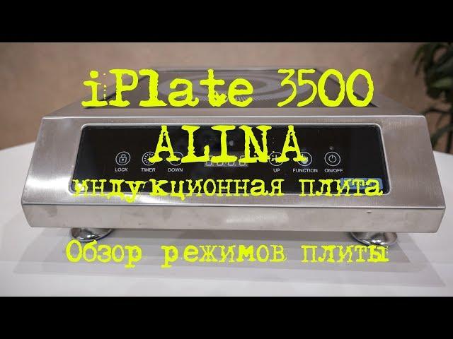 iPlate 3500 ALINA. Обзор режимов плиты. Лучшая индукционная плита во всех направления.