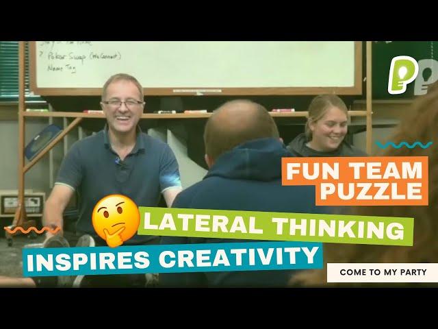 Hilariously Fun LATERAL-THINKING Game - Come To My Party Team Puzzle | playmeo