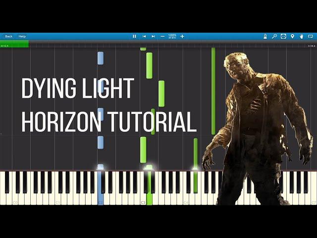 Dying light - Horizon  SYNTHESIA TUTORIAL | FREE SHEET MUSIC