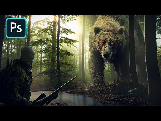 THE BEAR - Cinematic Photo Manipulation | Photoshop Tutorial