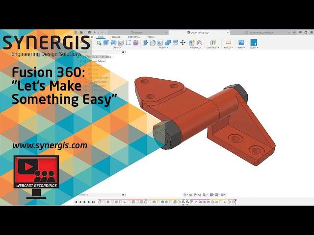 Fusion 360 - Let's Make Something Easy! (Pt. 1)