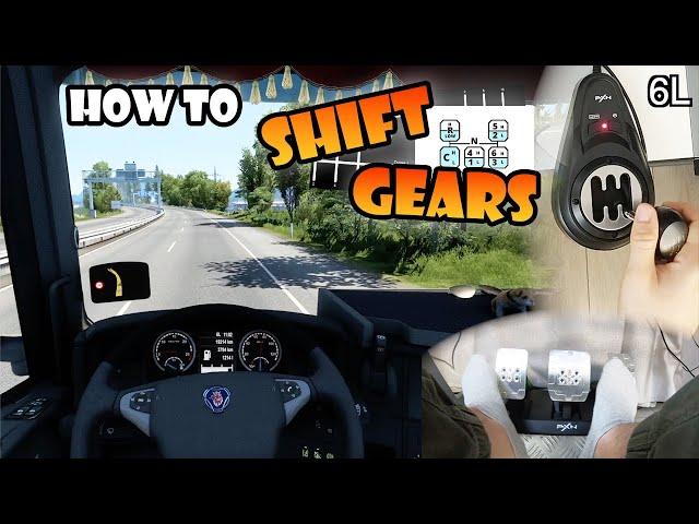 How to SHIFT Gears in Euro Truck Simulator 2 | H-Shifter manual & Transmission types TUTORIAL