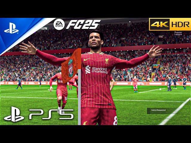 (PS5) EA FC 25 - Liverpool vs Manchester United | ULTRA Realistic Graphics Gameplay [4K 60FPS HDR]