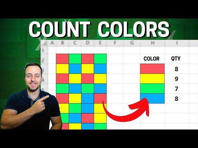 How To Count Colors with an Excel Function | Count Colored Cells