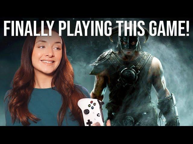 My First Time EVER Playing SKYRIM! Blind Playthrough in 2024