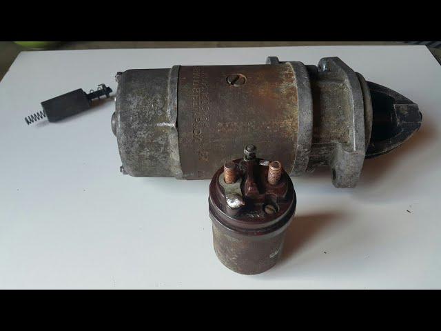 Ремонт втягивающего реле стартера.Газель двс406 (Repair of starter retractor relay.)