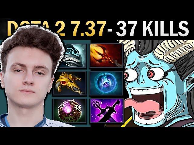 Queen of Pain Gameplay Miracle with 37 Kills and Linkens - Dota 2 7.37