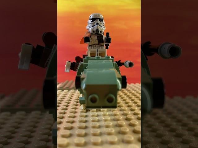 Stormtrooper Thinks He's Fast | A Lego Star Wars Stop Motion #foryou #lego #brickstopmotion