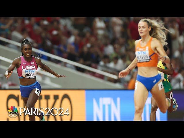 Talitha Diggs' frantic rally secures spot in 400m World Championship final | NBC Sports