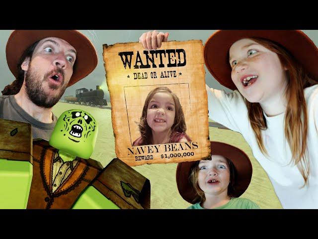 WANTED!  Adley & Niko ride the DEAD RAiLS!!  Surviving the scary train ride west with Navey and Dad