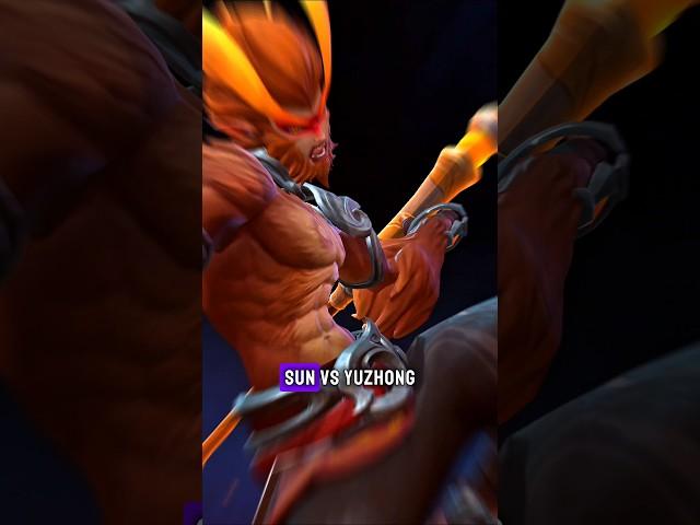 Sun vs Yu Zhong in the Lore mobile legends #mlbb #shorts
