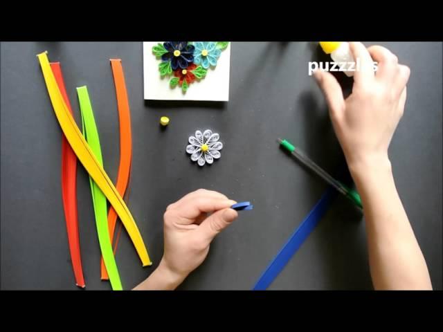 Как сделать цветок-ромашку - квиллинг/Quilling tutorial How to make  chamomile