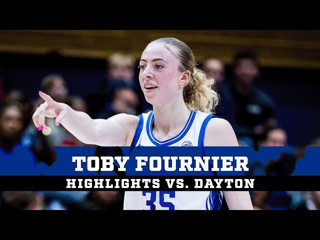 Duke Freshman Toby Fournier Notches Fourth Double-Figure Game vs Dayton