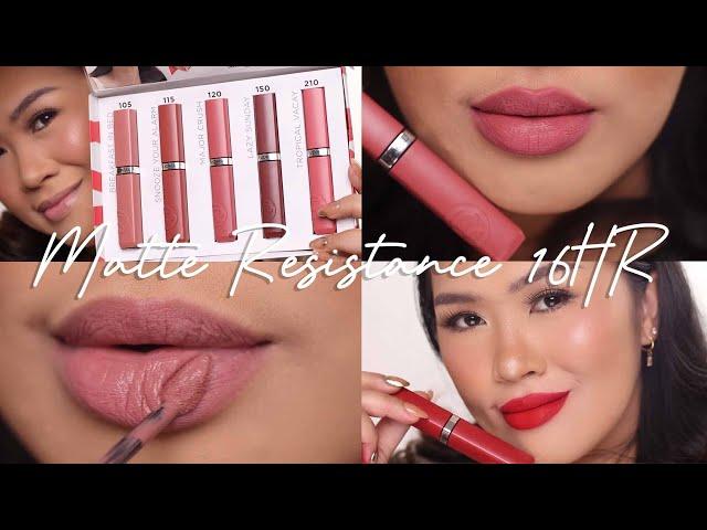 LOreal Paris Infallible Matte Resistance 16H Liquid Lipstick Light to Medium skin tone Lip Swatches