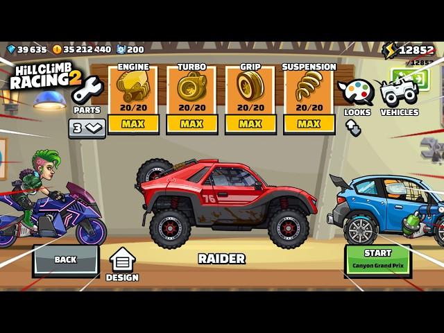 Hill Climb Racing 2 - RAIDER Update GamePlay Walkthrough