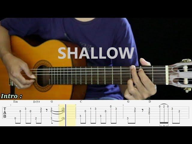 Shallow -Lady Gaga, Bradley Cooper - Fingerstyle Guitar Tutorial TAB + Chord