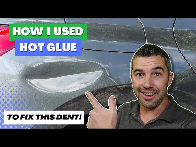 How I Used Hot Glue To Fix This Dent | Paintless Dent Removal