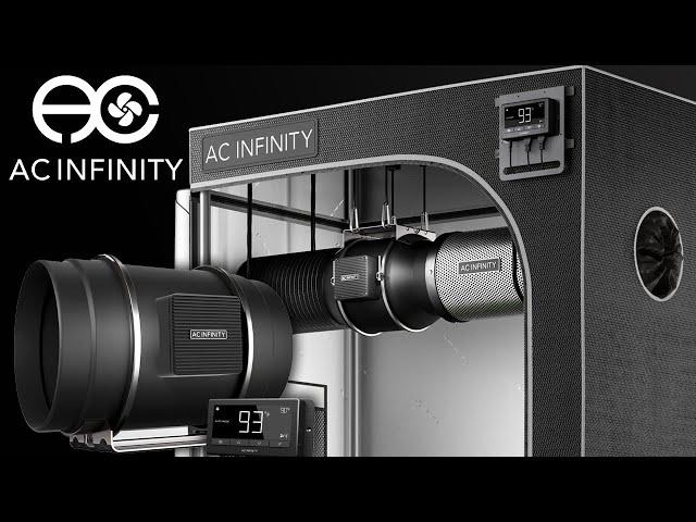 AC Infinity Cloudline T8 Inline Duct Fan & 4x4 Grow Tent Setup - The Infinity Grow: S1 EP1