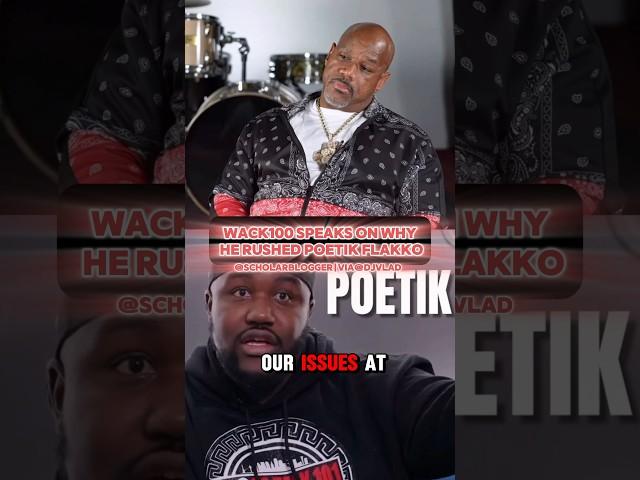 Wack100 Speaks On Why He Rushed Poetik Flakko On No Jumper Podcast #shorts #trending #viral #fyp