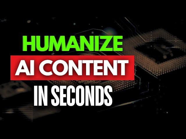 How to Humanize AI Content in Seconds with AI Detector Pro!