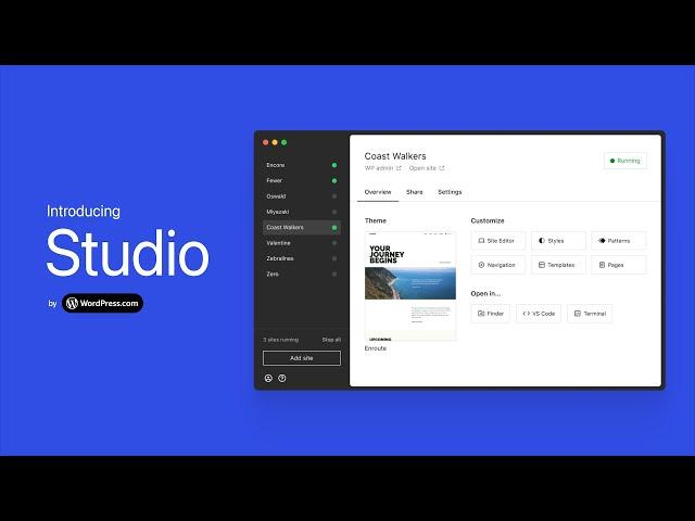 Introducing Studio by WordPress.com | Build Fast, Ship Faster