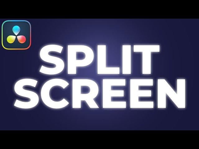 How To SPLIT SCREEN In Davinci Resolve 19 Tutorial