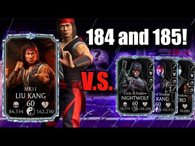 THE HARDEST BATTLE? Black Dragon Fatal Battles 184 and 185! MK Mobile