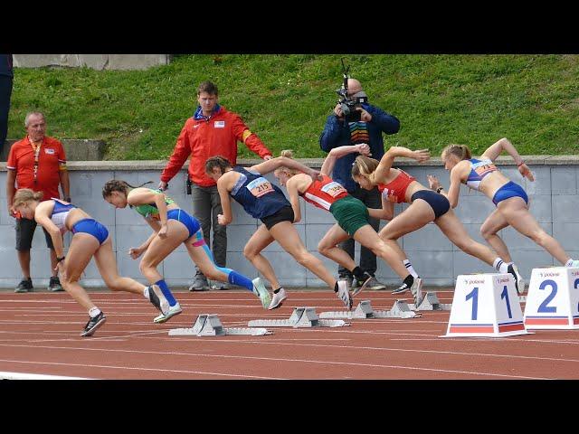 Dorina Pfiszterer (HUN) 12.27 1st Place 100 m Girls U16 Znojmo 2022