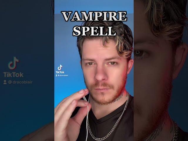 How to turn into a vampire spell!  WATCH TILL THE END! #witchtok #curse #ghosts #paranormal #scary