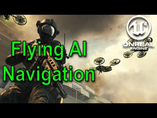 Unreal Engine - Flying AI Navigation Plugin