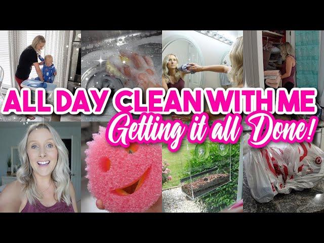 INSANE ALL DAY CLEANING MOTIVATION-GETTING IT ALL DONE-CLEAN WITH ME-CLEANING MUSIC