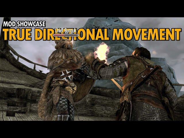 TRUE DIRECTIONAL MOVEMENT: SKYRIM MOD SHOWCASE | LOCK-ON & MODERN 3RD PERSON COMBAT