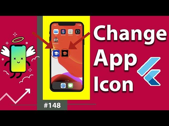 Flutter Tutorial - Change App Icon For Android & iOS - Flutter Launcher Icons