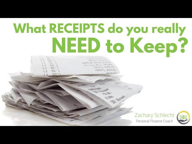 What receipts should you keep?