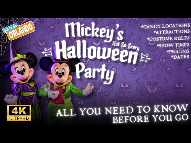 Walt Disney World Mickey's Not So Scary Halloween Party Guide 2024